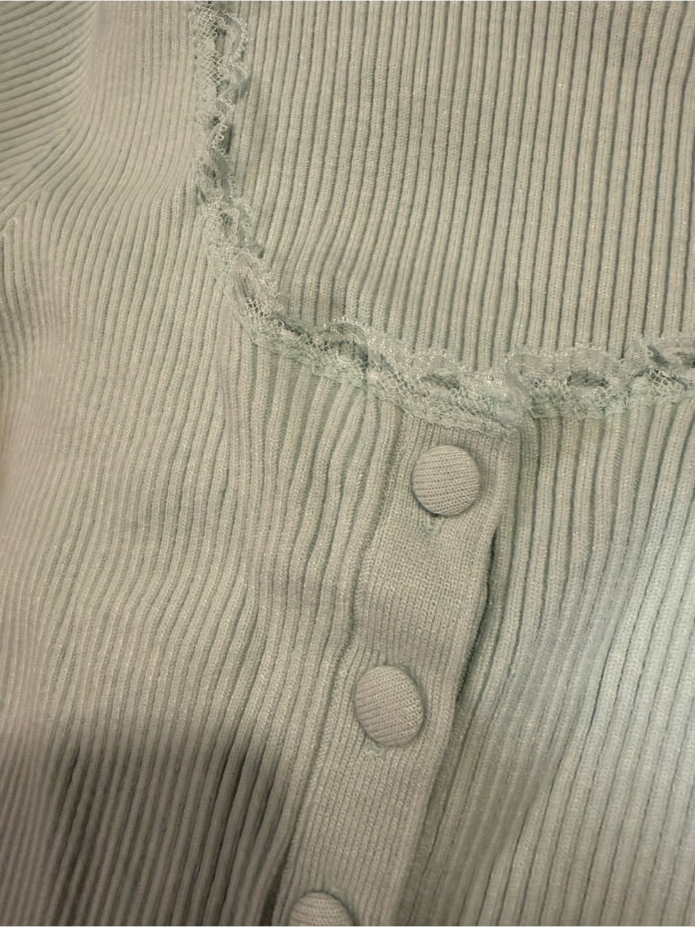 For Love & Lemons Jolie Green Cardigan - Picture 9 of 10